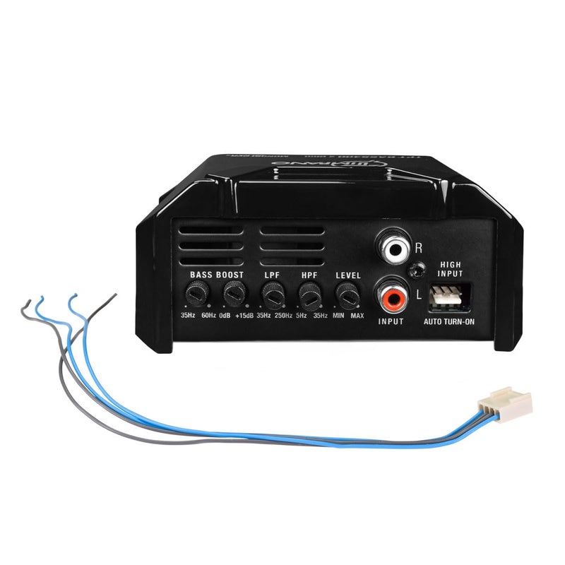 TIMPANO 400 Watts Mono Subwoofer Car Audio Amplifier TPT-BASS400 2 Ohm – 12 Volts Mini Monoblock Class D Car Amp, Built-in Crossover & Bass Boost with High Level Inputs - Image 4